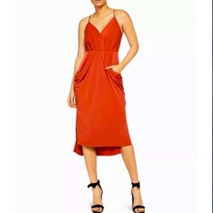 BCBGeneration
Draped Surplice Midi Dress